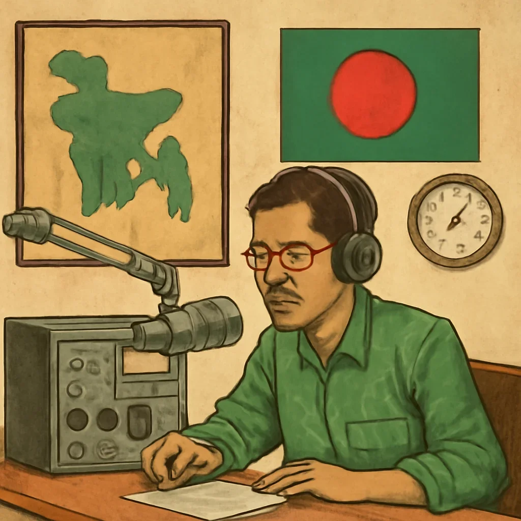 About Radio Dhaka topic illustration with relevant visual detail