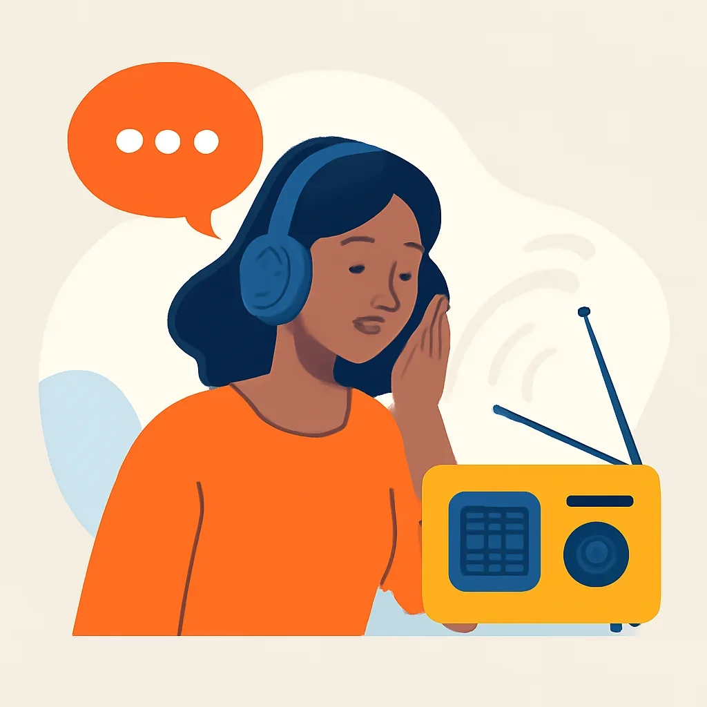 Advertise closing illustration for Radio Dhaka