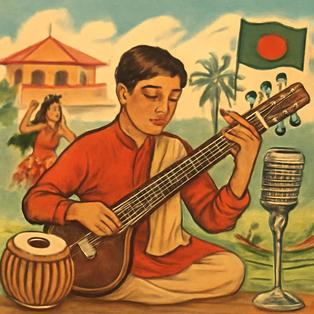 Music topic illustration with relevant visual detail