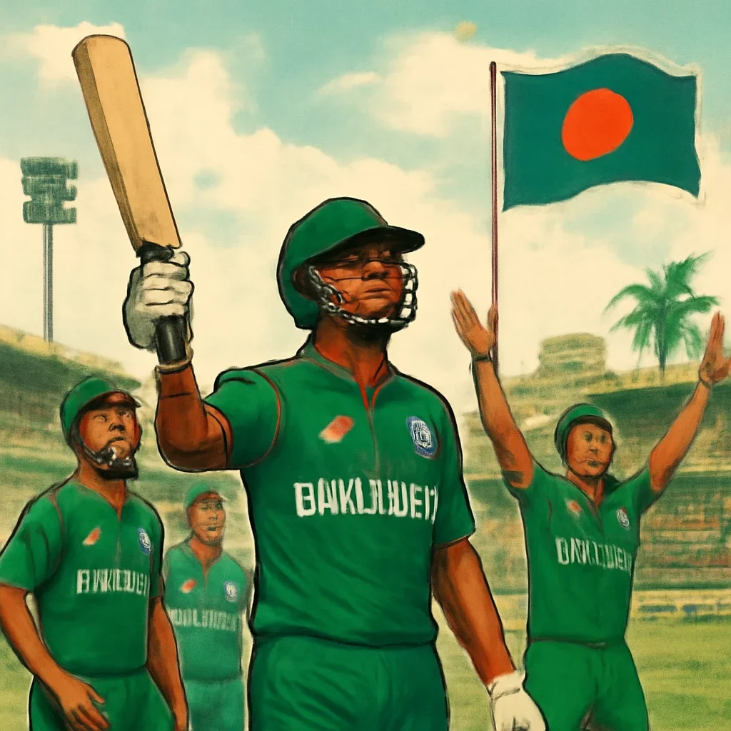 Bangladesh National Cricket Team topic illustration with relevant visual detail