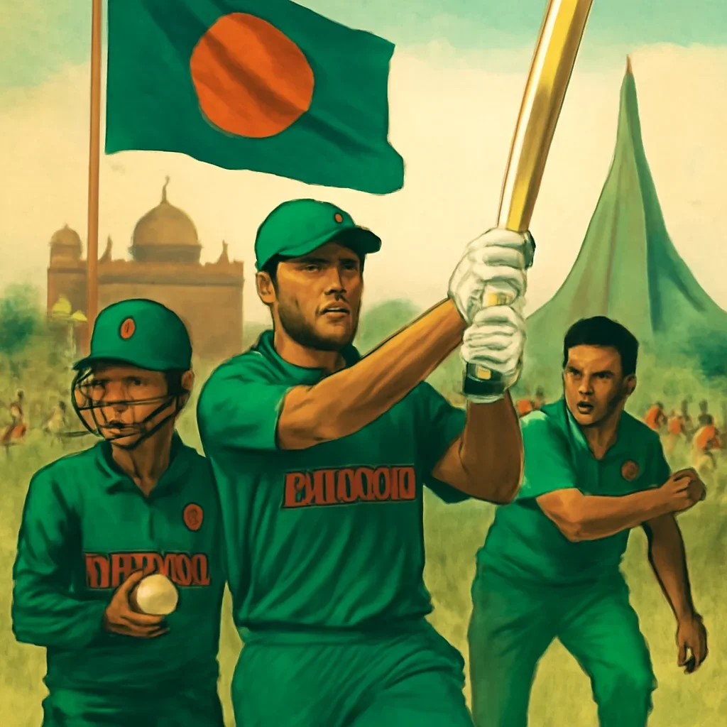 Bangladesh National Cricket Team topic illustration with relevant visual detail