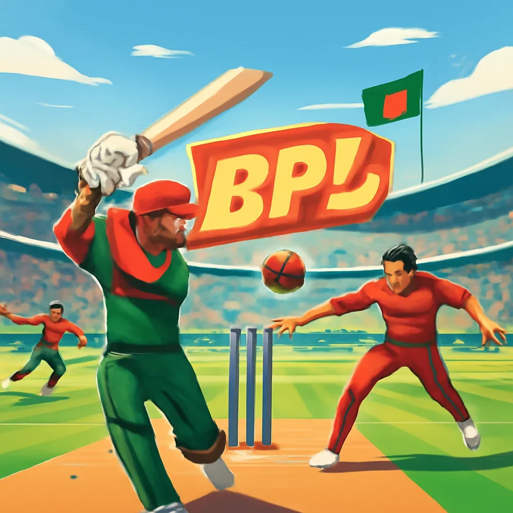 Bangladesh Premier League closing illustration for Radio Dhaka