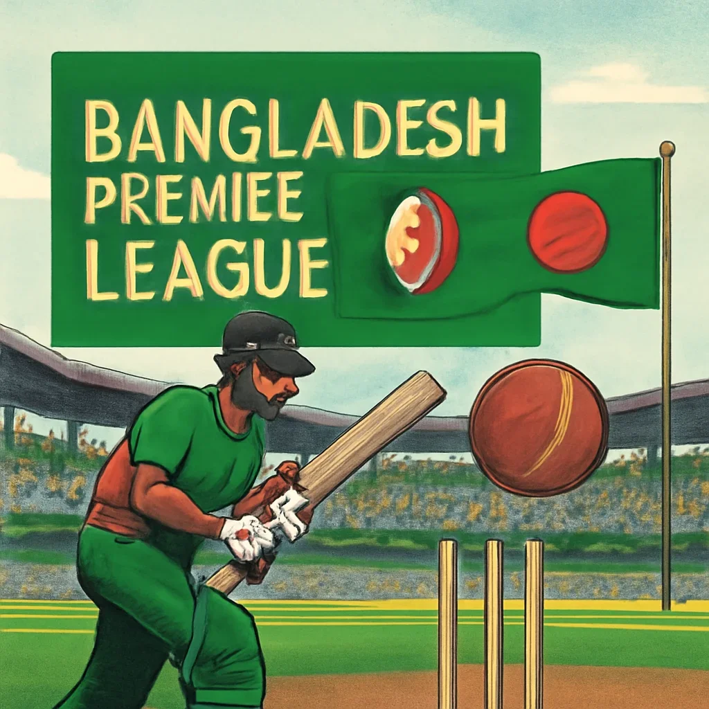 Bangladesh Premier League topic illustration with relevant visual detail