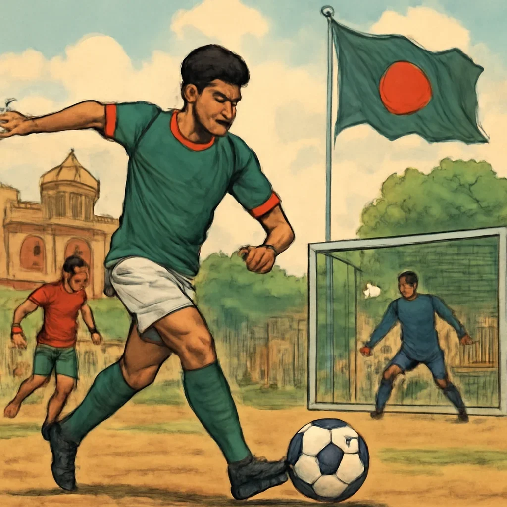 Football topic illustration with relevant visual detail