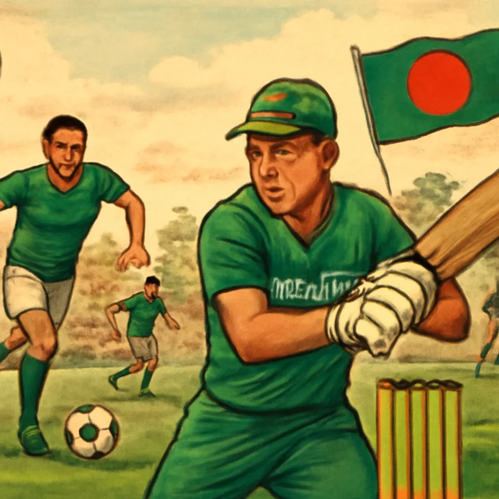 Sports topic illustration with relevant visual detail